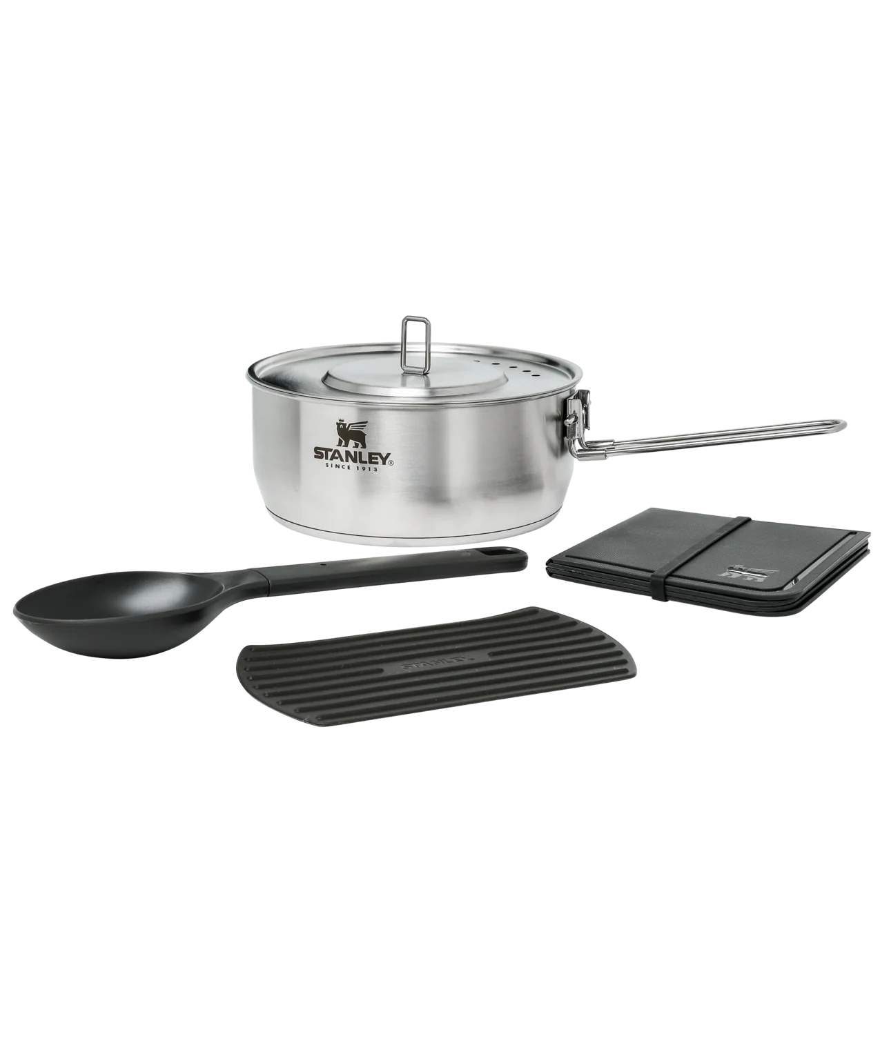 Stanley Adventure All-in-One Two Bowl Camp Cook Set - Stainless Steel 