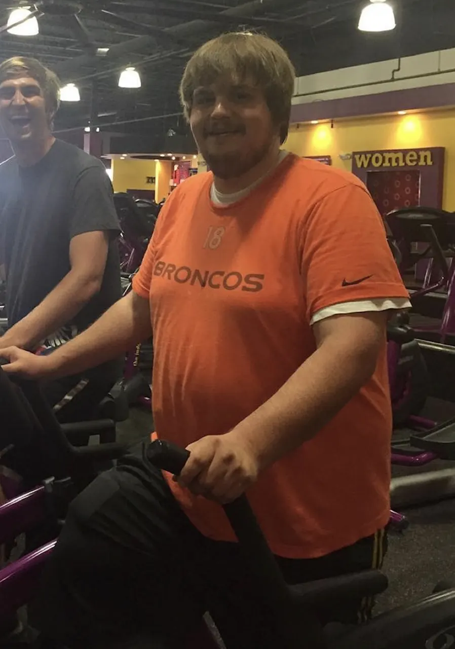 Landon before his transformation
