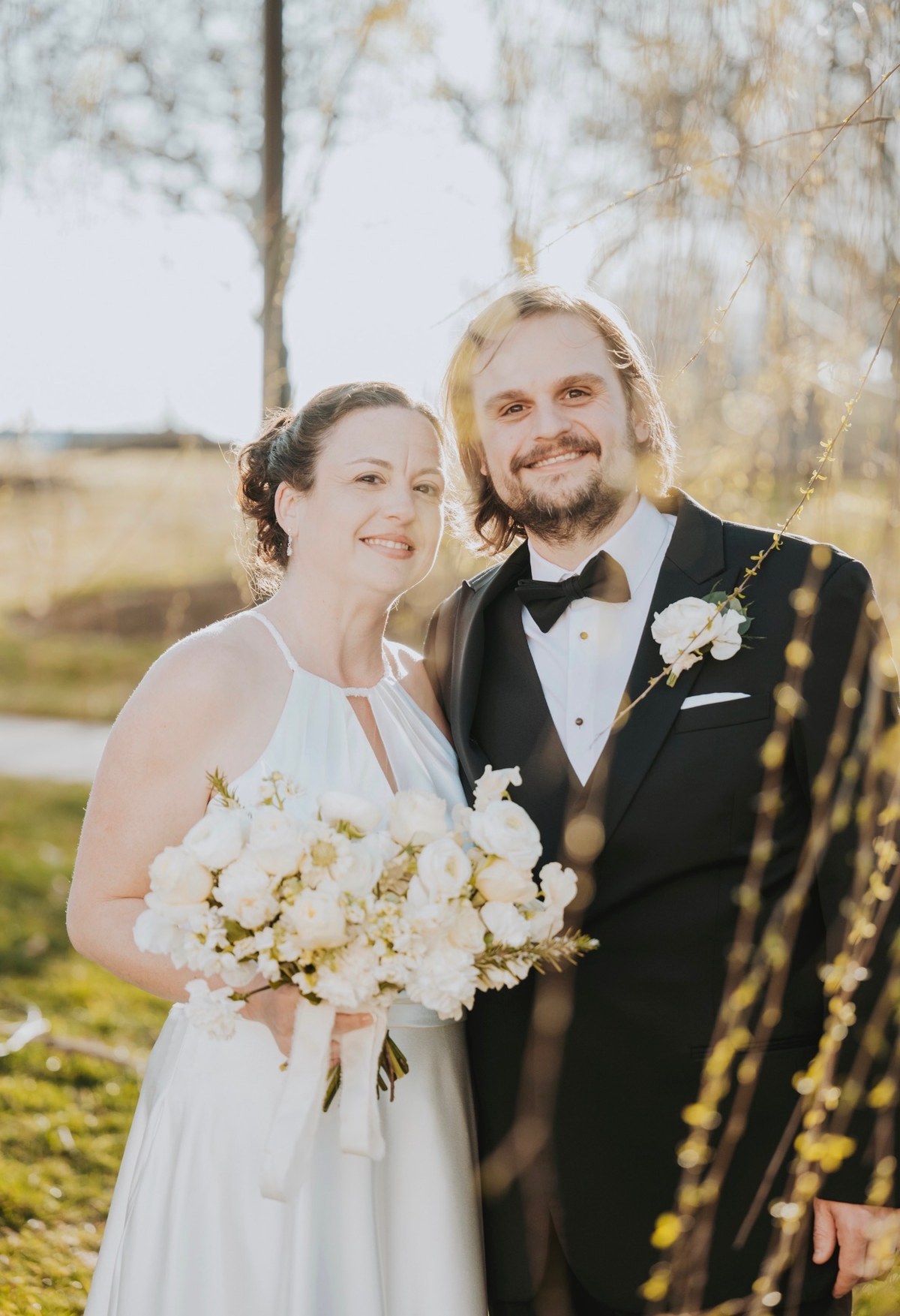 Landon and Leah on their wedding day, March 8 2025